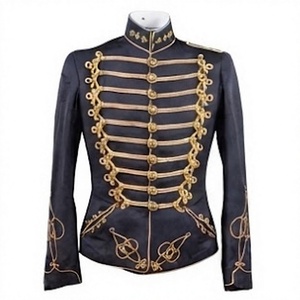 Veste de parade steampunk décorative, uniforme de fanfare, coupe-vent respirant en coton, unisexe - Product Image 1