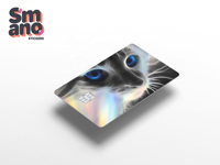 Cubierta Holográfica Personalizada para Tarjetas de Crédito, Adhesivo de PVC Impermeable con Impresión UV, Libre de Burbujas, Stickers de Anime