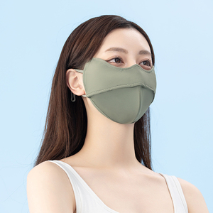<span class=keywords><strong>Masque</strong></span> facial demi-couvre-visage pour femme, protection UV, sensation de fraîcheur glacée, idéal pour l'extérieur, protection solaire, prix abordable - Product Image 2