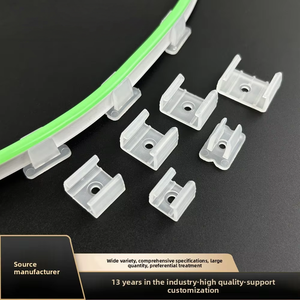 Easy Install LED Neon Flex Fixing Clips Clear <b>PVC</b> Retaining Clips for 2835 5050 SMD LED <b>Strip</b> Light Accessories Wholesale - Product Image 2