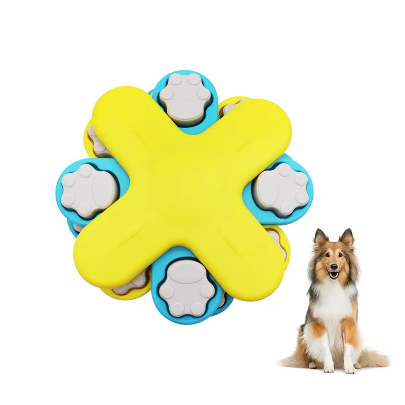 OEM ODM interaktif Pet köpek bakımı gıda dağıtıcı eğlenceli yavaş besleyici köpek zenginleştirme bulmaca oyuncaklar IQ eğitim için