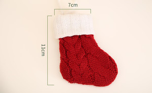 <span class=keywords><strong>Chaussettes</strong></span> de Noël modernes en coton pour décorations cadeaux, mini <span class=keywords><strong>chaussettes</strong></span> de Noël, design Père Noël, sac cadeau bonbons, sapin de Noël - Product Image 5
