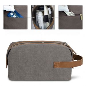 Vintage <b>Canvas</b> Toiletry Bag - <b>Large</b> Capacity Cosmetic Organizer for Travel & Gifts - Product Image 4