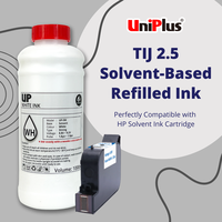 Tinta solvente blanca Tij2.5 perfectamente compatible con Hp 2580/ 2588M/ 2588 + M/ 2588K/ 2586/ 45Si/ Fol13B
