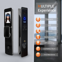Caméra Wi-Fi Tuya à empreinte digitale automatique, outils de serrurier RFID pour portail et voiture, serrure de porte à mortaise, déverrouillage par montre connectée et iPhone