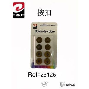 Bottoni a pressione in rame Mnj da 1,8 cm, confezione da 4 pezzi per accessori di abbigliamento Ref23126 - Product Image 3