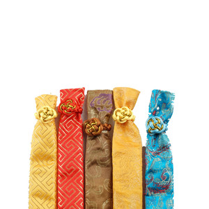 Pochette en coton et soie pour baguettes - Product Image 5