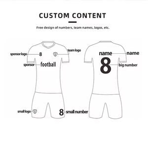 Seragam Sepak Bola Pria Dewasa OEM Bernapas, Set Lengkap Jersey Sepak Bola Kampus dengan Ukiran, Setelan Latihan Hitam dan Emas, Set 18 - Product Image 2