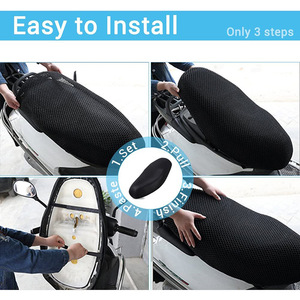 Funda de asiento de motocicleta de malla, red elástica protectora para reparación y reemplazo del asiento central - Product Image 2