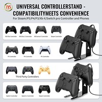 Support de bureau JYS-SDM012 pour manette Steam/NS PRO/PS5/PS4, support de rangement universel avec câble