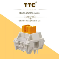 Code de jeu TTC Flame Orange Switch, mot de passe HIFI, interrupteur mécanique pour clavier Axis