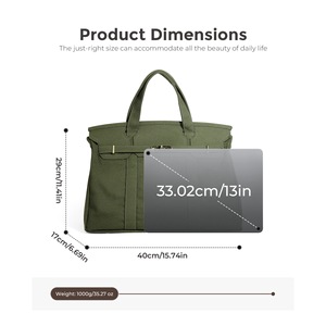 Bolsa de Mano de Lona Impermeable de Alta Gama, Ecológica, de Gran Capacidad, Estilo Marinero, para Viajes, Trabajo, <span class=keywords><strong>Moda</strong></span>, para Mujer - Product Image 6
