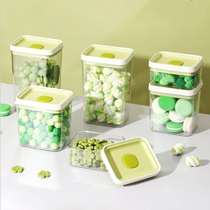 आयताकार खाद्य भंडारण बॉक्स बहु-कार्यात्मक पारदर्शी पालतू फ्रिज-कैंडी सूखी वस्तुओं के लिए अनुकूल - Product Image 4