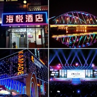 Fuente de luz de punto RGB profesional, IP65 impermeable DMX512 LED Pixel Light DC24V para proyecto de iluminación de fachada de puente de construcción