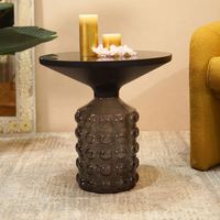 Table d'appoint ronde en verre, design italien moderne et luxueux, dernière collection, très demandée