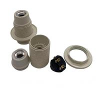Douille de lampe en céramique et porcelaine E14 E27 avec support, style à vis en plastique, 250V AC 165-265V, garantie de 2 ans