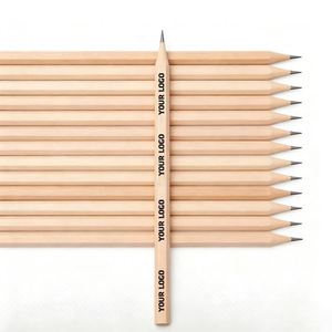 Crayons en bois HB noirs simples, modernes et économiques, avec gomme, personnalisables avec logo, pour cadeaux promotionnels scolaires, vente en gros et en vrac - Product Image 1