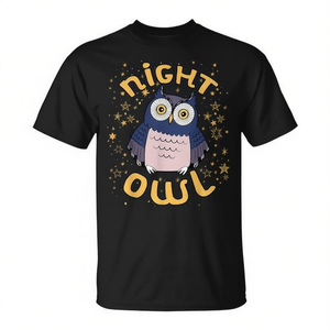 T-shirt Nuit étoilée pour observateurs de chauves-souris nocturnes – Catégorie promotionnelle - Product Image 3