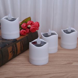 <b>Solar</b> <b>Candles</b> Light Tea Lamps Flicker <b>Candles</b> Flameless Outdoor Waterproof LED Light Halloween Home Decoration Supplies - Product Image 6