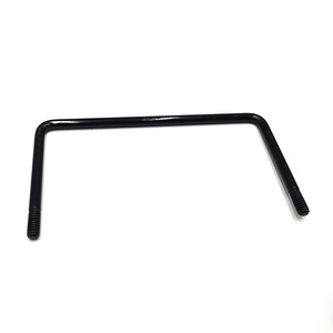 Perno en L de acero con óxido negro Jetto, parcialmente roscado, nivel 8.8, para barras de fijación de barandillas - Product Image 2