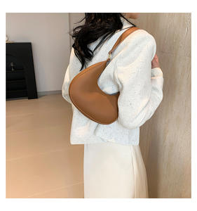 Designer alla moda <span class=keywords><strong>Luna</strong></span> borsa sotto il braccio borsetta piccola mezzaluna da donna in pelle - Product Image 5