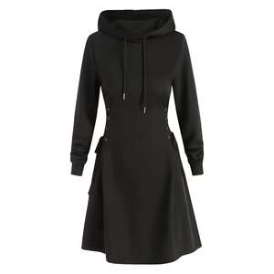 Femmes grande taille décontracté à manches longues coupe-vent respirant écologique Polyester/coton doublé col rond lettre imprimé sweat - Product Image 3