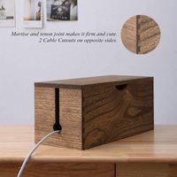 Boîte de gestion de câbles personnalisée Organisateur de câbles en bois Masquer les multiprises Prises électriques