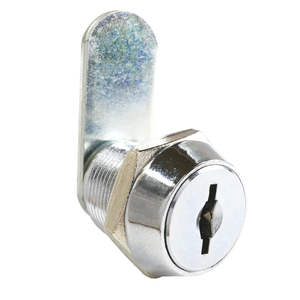 Cylindre de serrure à came pour coffre-fort de haute sécurité ANSI Grade 2, en alliage de zinc et laiton finition chromée, avec 2 clés, pour armoire de rangement général - Product Image 1