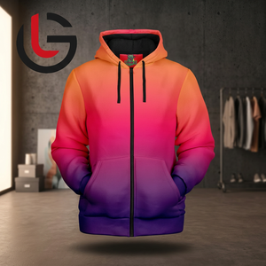Sweat à capuche en polaire GLOBAL LEATHER pour homme, style streetwear décontracté, en spandex et polyester, impression par sublimation personnalisée, anti-rétrécissement, multicolore - Product Image 1