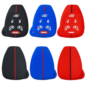 Housse de clé de voiture en gel de silicone haut de gamme pour Chrysler avec motif nid d'abeille imprimé pour <span class=keywords><strong>Dodge</strong></span> Grand <span class=keywords><strong>Caravan</strong></span> et Journey - Product Image 5