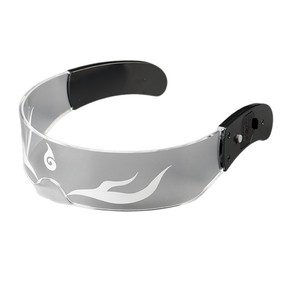 Nezha Cyberpunk LED <b>Light</b> Up Glasses Shield Shape PC Lenses Acrylic Material For Performance Eyewear - Product Image 5