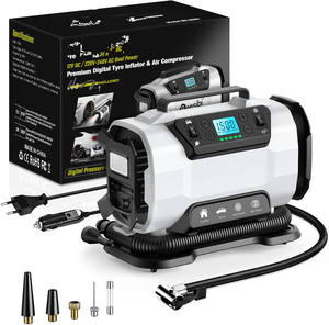 <span class=keywords><strong>Compresor</strong></span> <span class=keywords><strong>de</strong></span> <span class=keywords><strong>Aire</strong></span> Portátil <span class=keywords><strong>de</strong></span> Doble Uso <span class=keywords><strong>para</strong></span> Hogar y Automóvil, 150 PSI, Plástico, CA <span class=keywords><strong>220V</strong></span>/CC 12V, Inflador <span class=keywords><strong>de</strong></span> Neumáticos Digital con Medidor <span class=keywords><strong>de</strong></span> Presión - Product Image 2