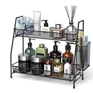 <b>Kitchen</b> Countertop Spice Rack Double Layer Detachable Metal <b>Storage</b> Organizer For Spices And Condiments - Product Image 5