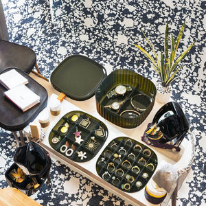 Organizador de Aretes de Plástico de 3 Capas con Logotipo Personalizado al por Mayor, Estuche Portátil para Joyas, Caja de Almacenamiento para Collares - Product Image 4