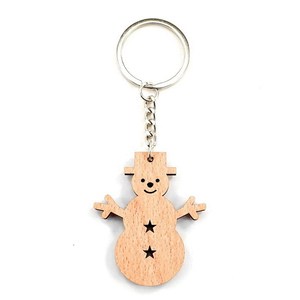 Porte-clés en <span class=keywords><strong>bois</strong></span> personnalisés Blancs de Noël Artisanat Cercles en <span class=keywords><strong>bois</strong></span> pour bricolage Ornements de Noël - Product Image 6