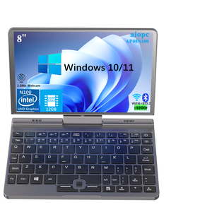 8 ''mini máy tính xách tay với màn hình cảm ứng IPS Bảng điều chỉnh Intel Card đồ họa Tiếng Anh Bàn phím kim loại cơ thể mới máy tính xách tay máy tính với túi PC - Product Image 2