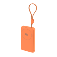 Banque d'alimentation tendance Qi2.2 10000mAh 25W Charge rapide Chargeur sans fil semi-solide avec support pliable + Câble 30W + Écran TFT