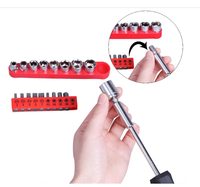 Ensemble d'outils ménagers Dandi en acier au chrome-vanadium de 61 pièces avec boîte de rangement en plastique pour les réparations domestiques DIY