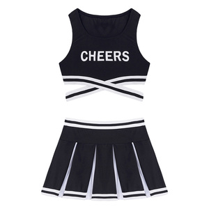 <span class=keywords><strong>Costume</strong></span> de pom-pom girl <span class=keywords><strong>bleu</strong></span> sublimé avec logo personnalisé, conception professionnelle, créez votre propre uniforme de pom-pom girl, uniforme de pom-pom girl pour femmes - Product Image 6