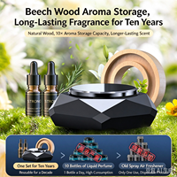 Diffuseur d'arômes solaire rotatif en alliage pour voiture, diffuseur d'aromathérapie en bois naturel, parfum de tableau de bord avec huile essentielle liquide