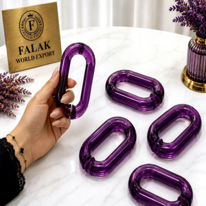 Eslabones de Cadena de Resina Multicolor Premium, Piezas Decorativas de Acrílico en Forma de Lazo, Accesorios de Diseño de Interiores para Exhibición en Mesa, Lujo al por Mayor - Product Image 1