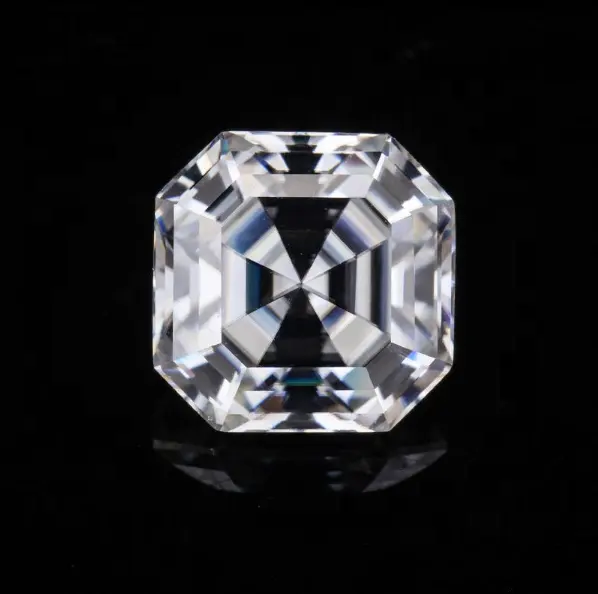 Foreverブリリアントダイヤモンド6*6ミリメートル1カラットアッシャーモアッサナイト緩いアッシャーカット宝石リング