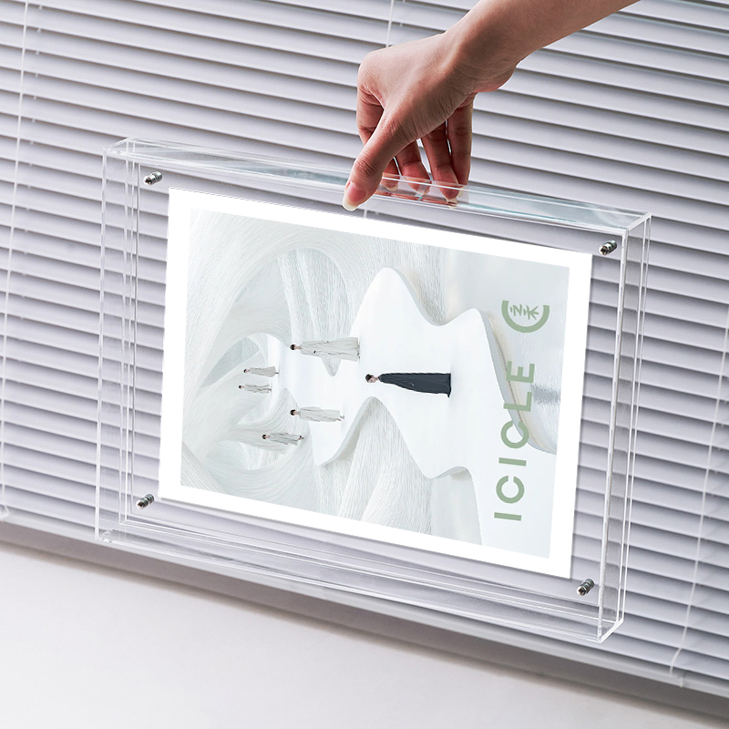 Оптовая продажа, настраиваемая A1 A2 A3 A4 A5, прозрачная акриловая фоторамка, бизнес-лицензия, настенная рамка для дисплея