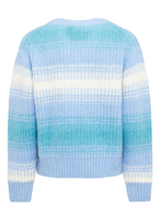 Pull en coton doux personnalisé avec logo jacquard brodé pour homme et femme, pull dégradé, style boutique, preppy, rétro, à rayures, tricoté