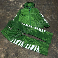 YYSY grosir kustom Zip Up nilon jaket dan CELANA Jogger Gym set Tracksuit Unisex Track suit pria