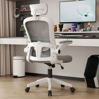 Chaise de bureau confortable de style coréen, chaise de bureau ergonomique avec dossier en maille, chaise pivotante pour le bureau
