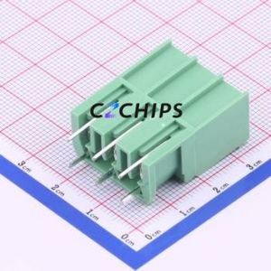 KF2EDGSV-7.62-3P Plug-in Terminal Block Through hole,P=7.62mm Connector Board-to-Board / Socket - Closed 1x3P 7.62mm Green - Product Image 2