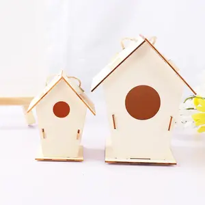 DIY — Kit maison d'oiseaux, bricolage, peinture et décoration de la maison d'oiseaux, artisanat en bois pour enfants