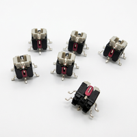 Interruptor Táctil Momentáneo SMT de Latón de 6x6mm, 24V, con LED e Iluminación, 1NO, con Botón Integrado para Electrónica de Consumo