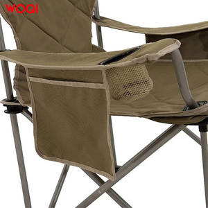 Silla de Playa Plegable Portátil Woqi Color Caqui 50x45x80cm, Silla Ligera para Acampar y Pescar al Aire Libre - Product Image 3